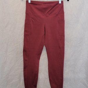 Yogalicious Lux High Waist Muave Side Pocket 7/8 Ankle Legging